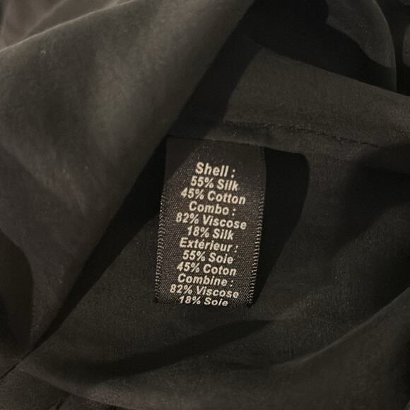 NWT Elizabeth and James low back silk blend mini dress with velvet cuffs sz 4 - Picture 6 of 6